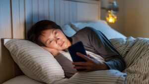 寝ながらスマホ6