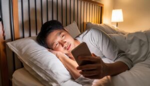 寝ながらスマホ11