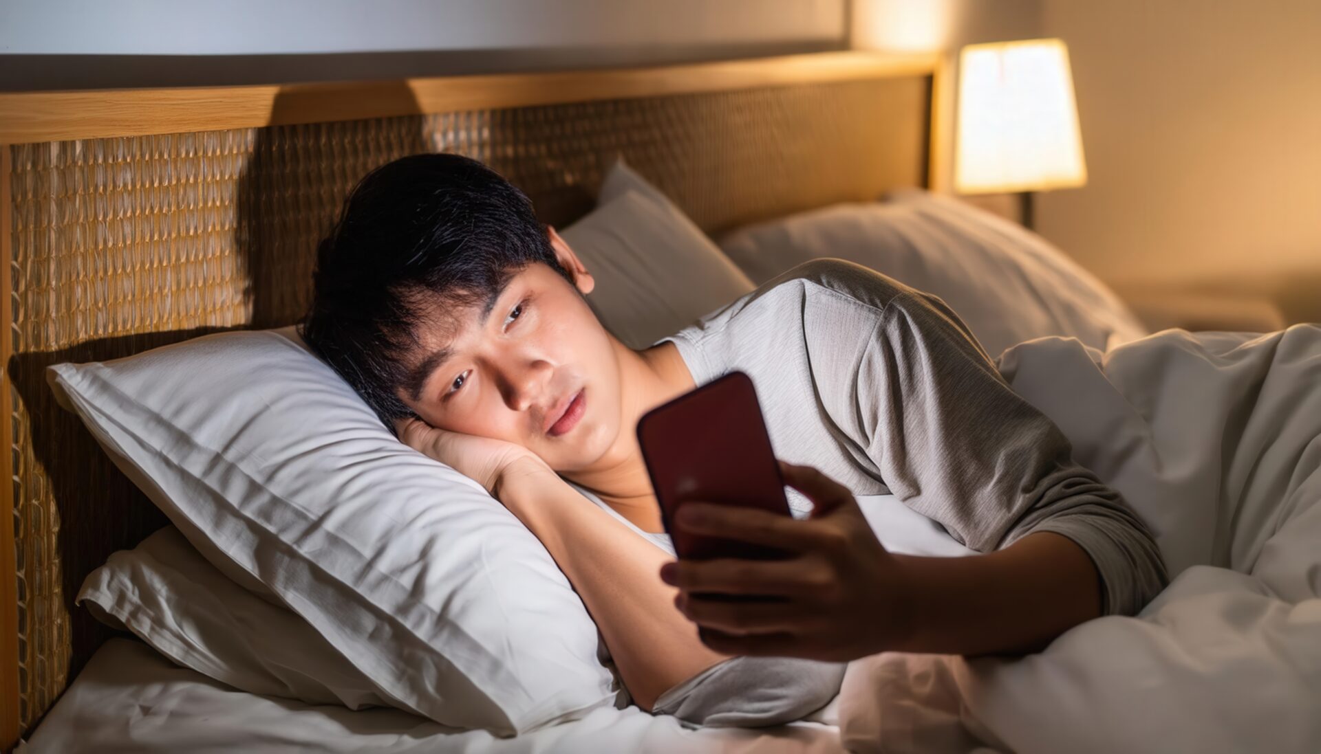 寝ながらスマホ13