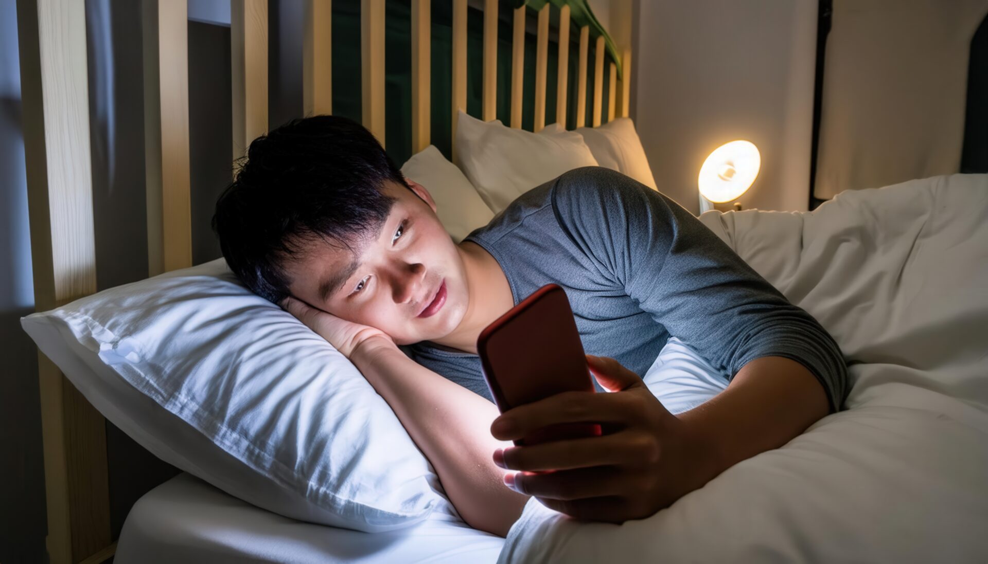 寝ながらスマホ15