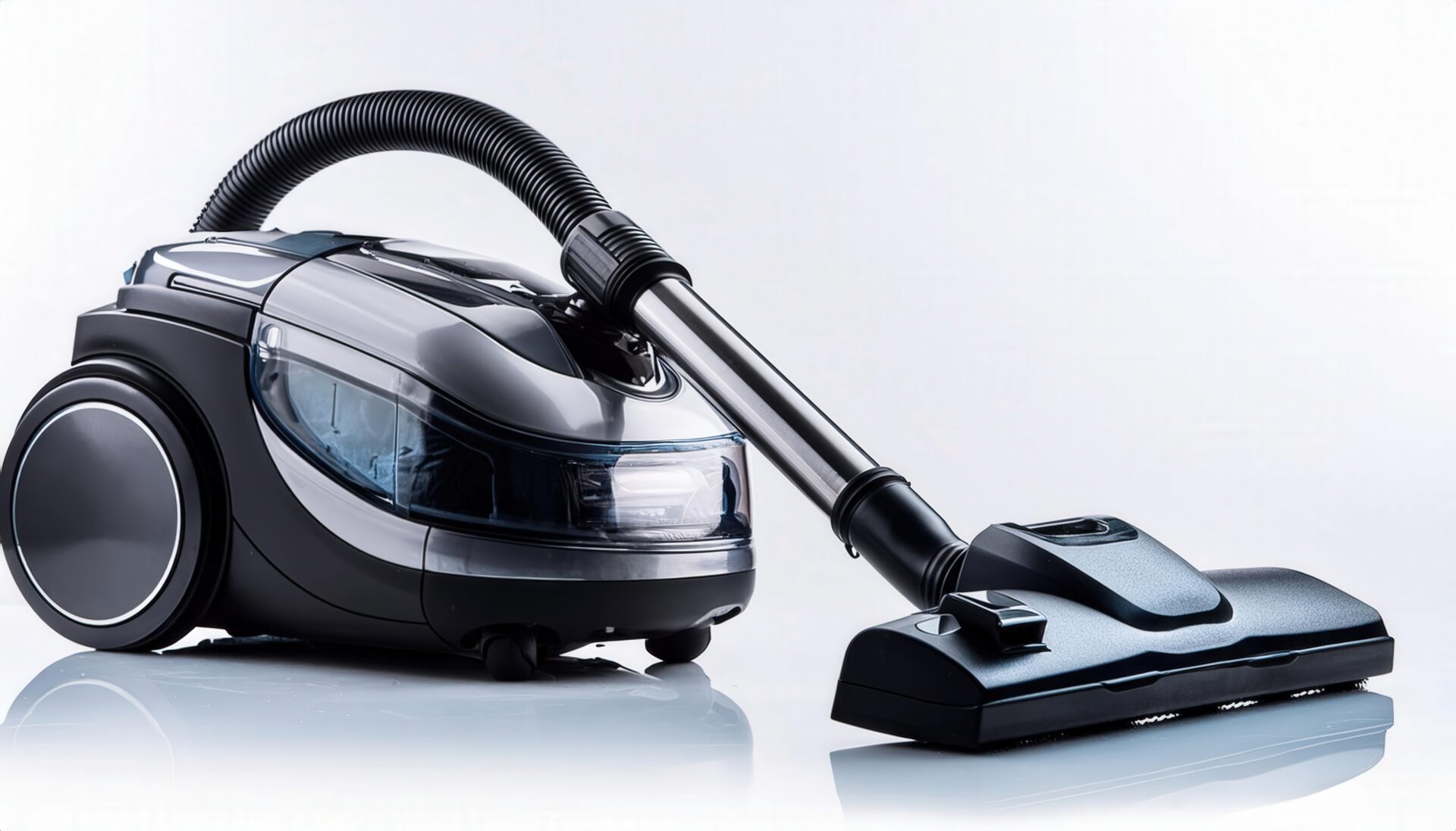 白背景に置かれた掃除機