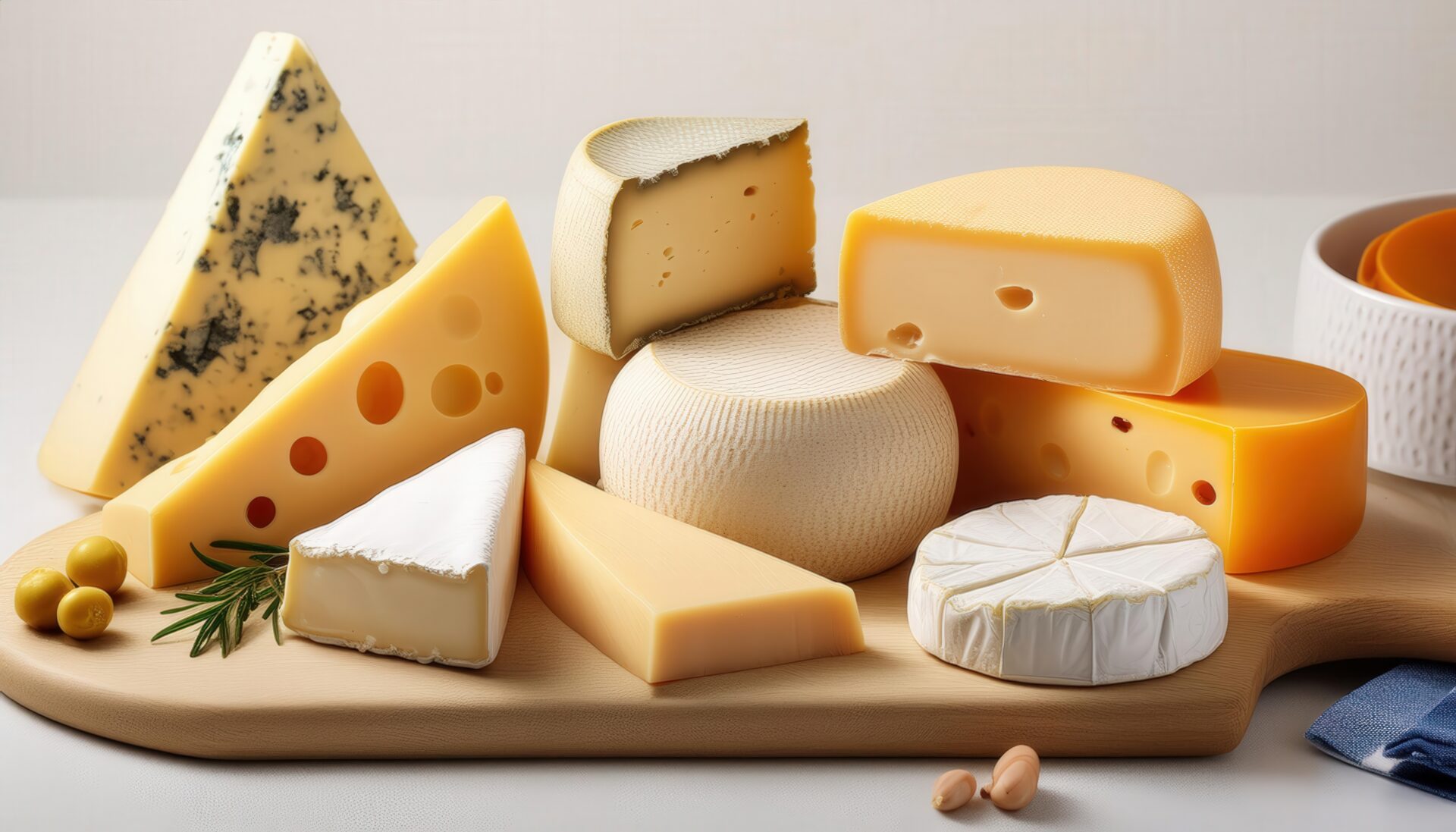 多種類のチーズプレート