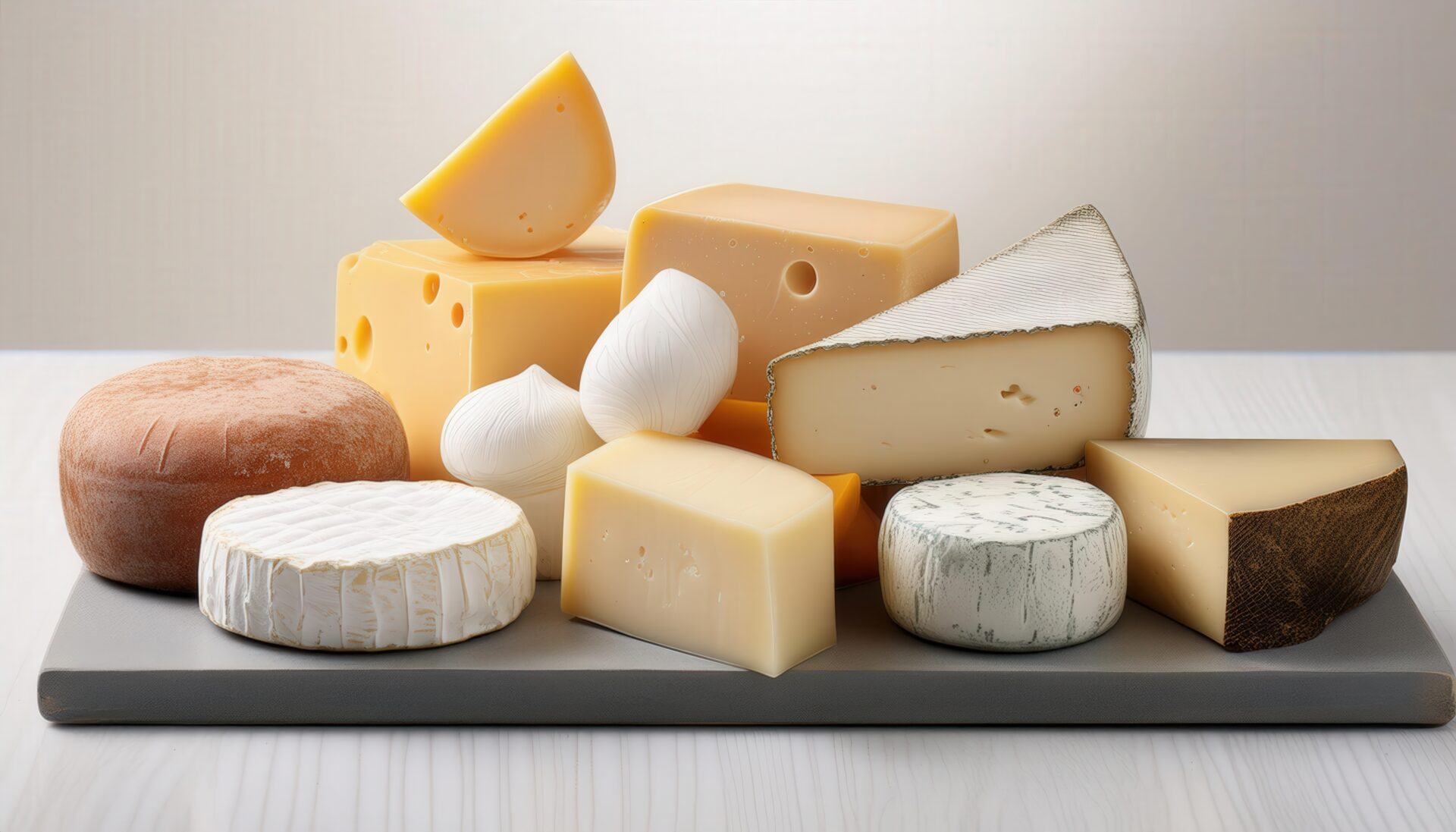 色々なチーズの盛り合わせ