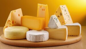 多種類のチーズプレート