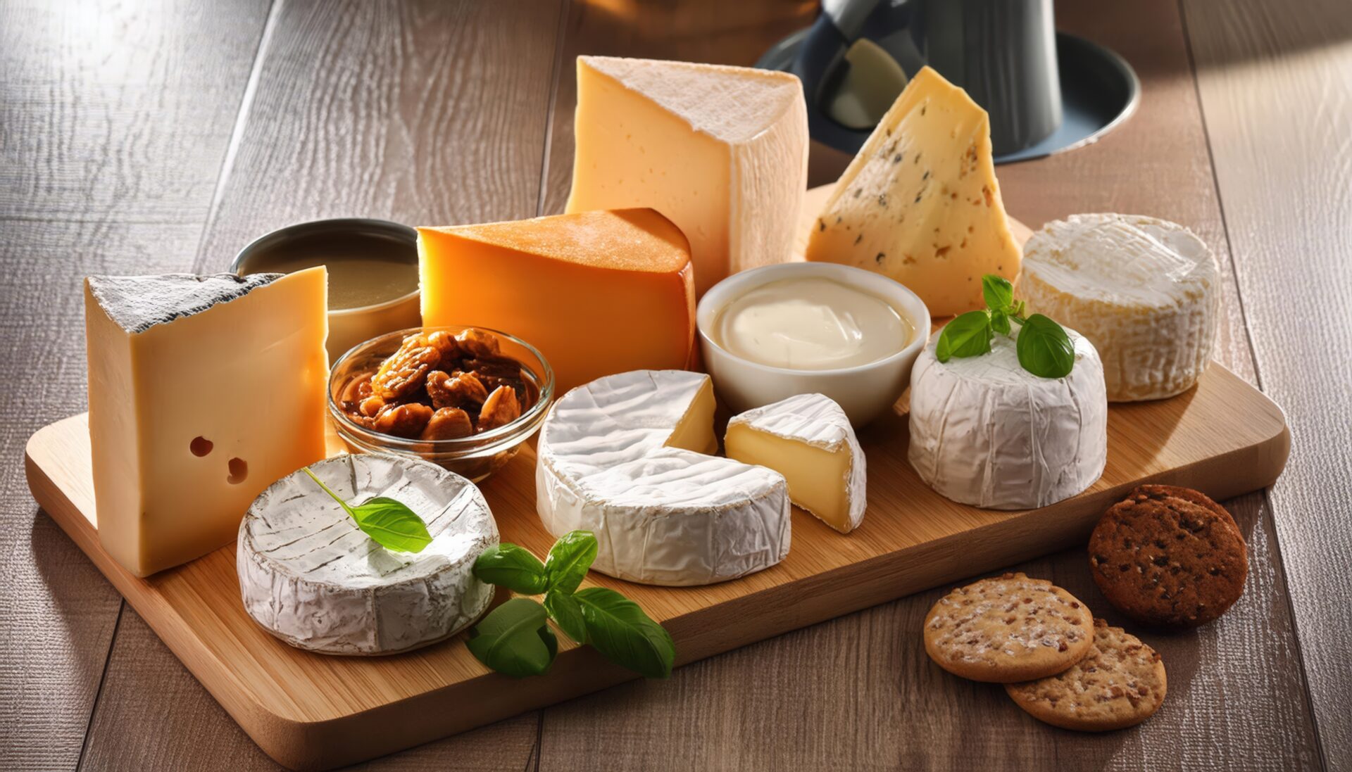 多種類のチーズプレート