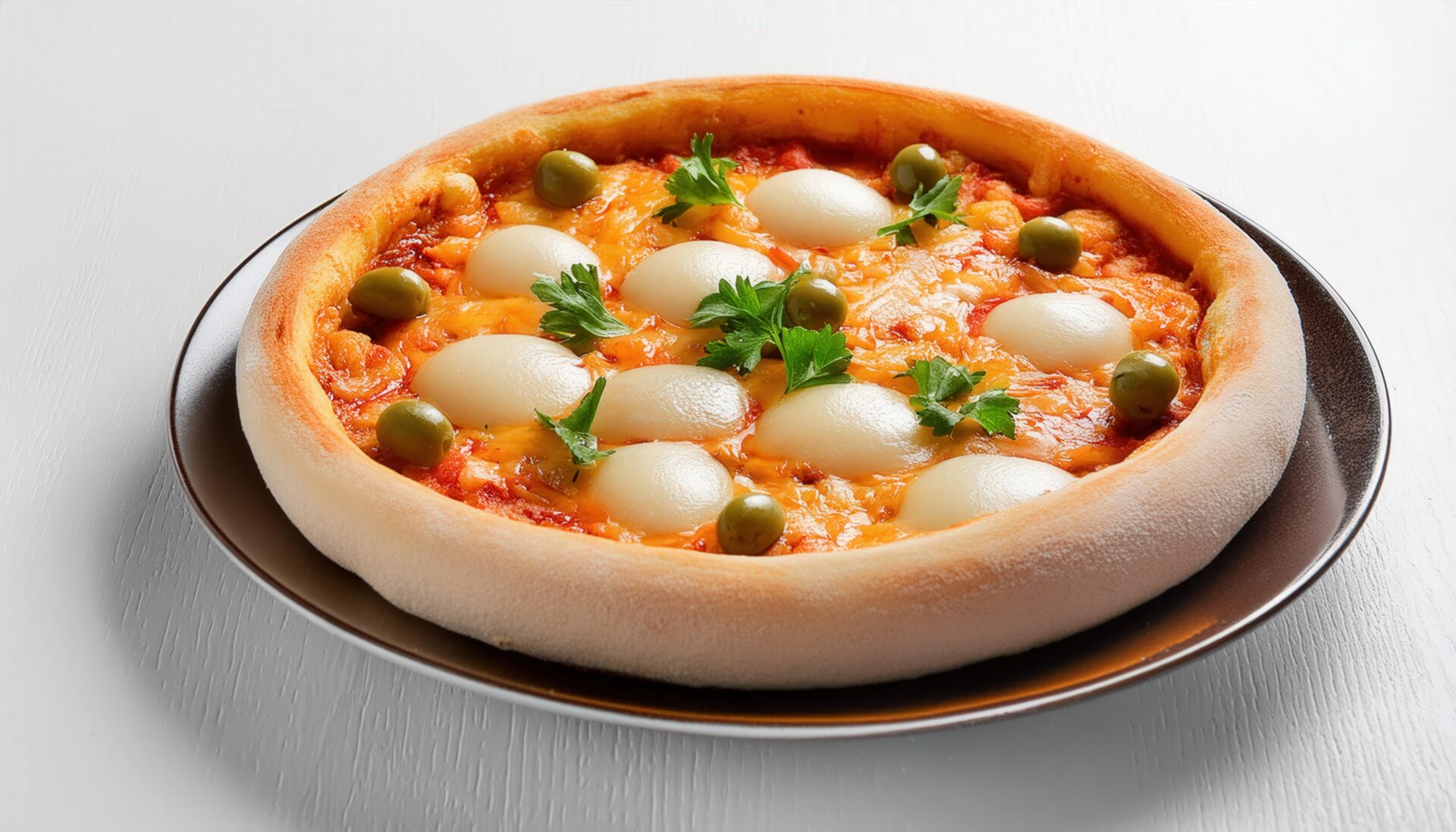 チーズピザとトッピング