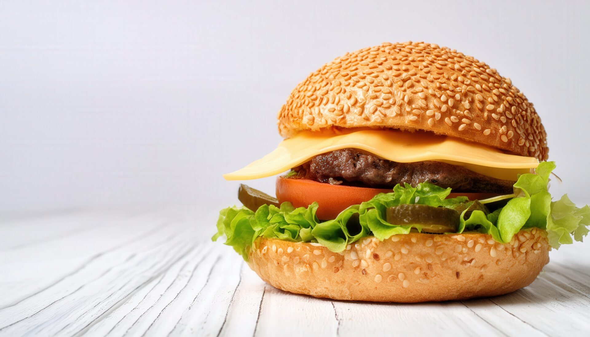 ピクルスたっぷりバーガー