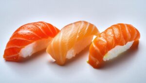 サーモンと白身の寿司