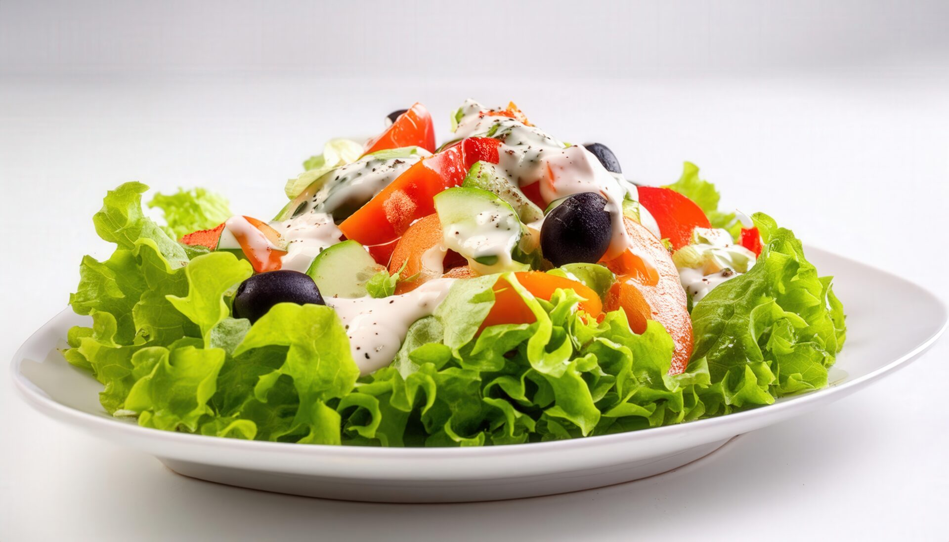 サラダとドレッシング