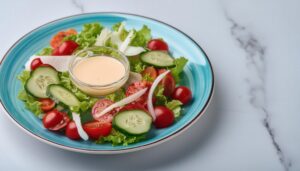 カラフルサラダ（青皿）