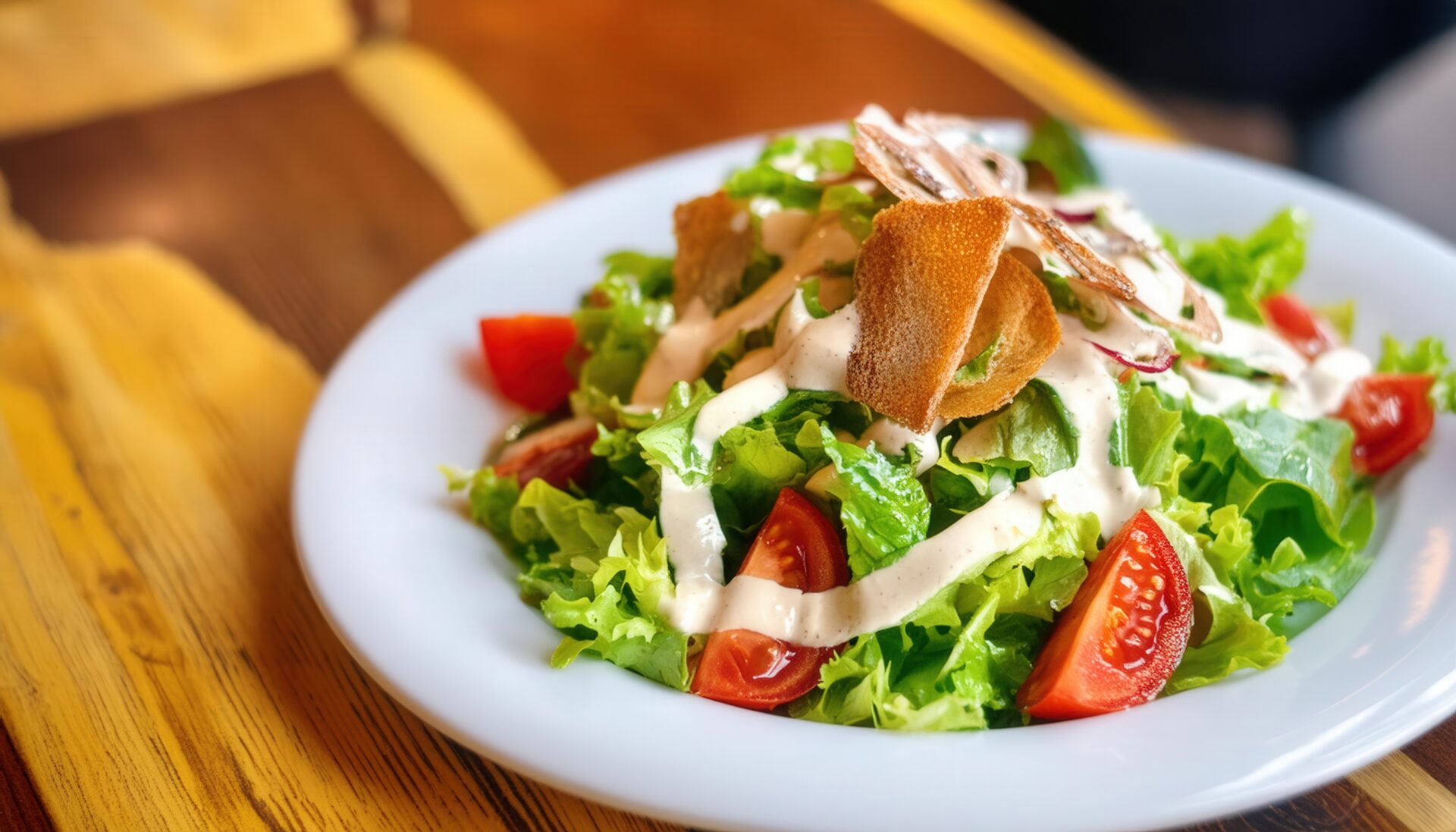 サラダとクルトン