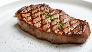 焼きたてステーキ