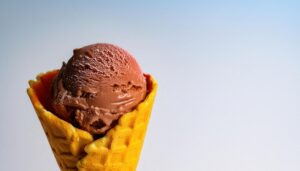 チョコアイスクリームコーン