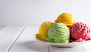 色とりどりのアイスクリーム