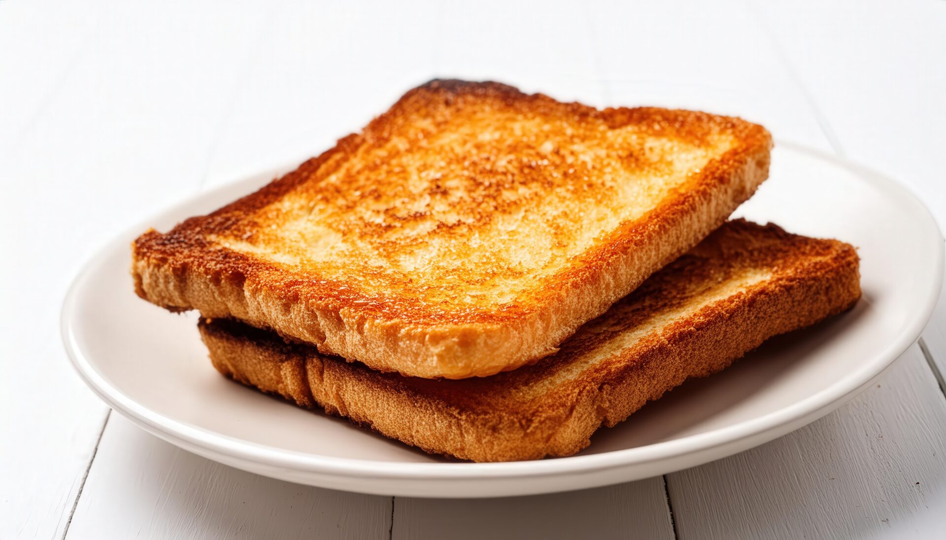 シンプルなトースト2枚