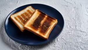 焼きムラのあるトースト