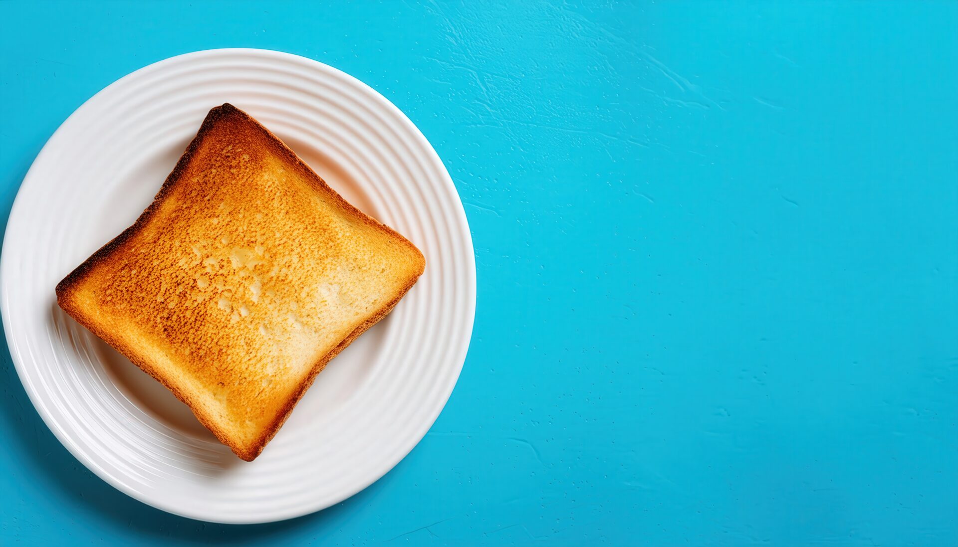 真上から見たトースト