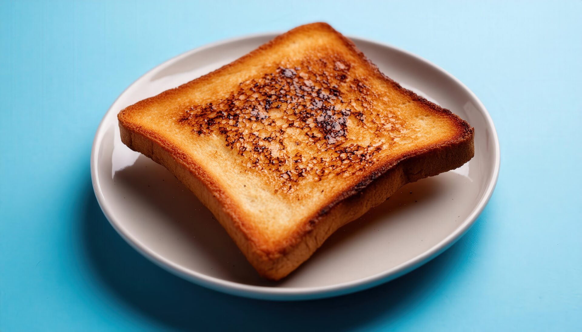 焦げ目が濃いトースト