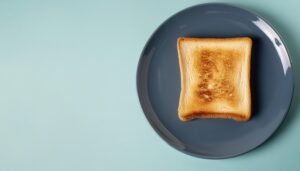 ダークプレートのトースト