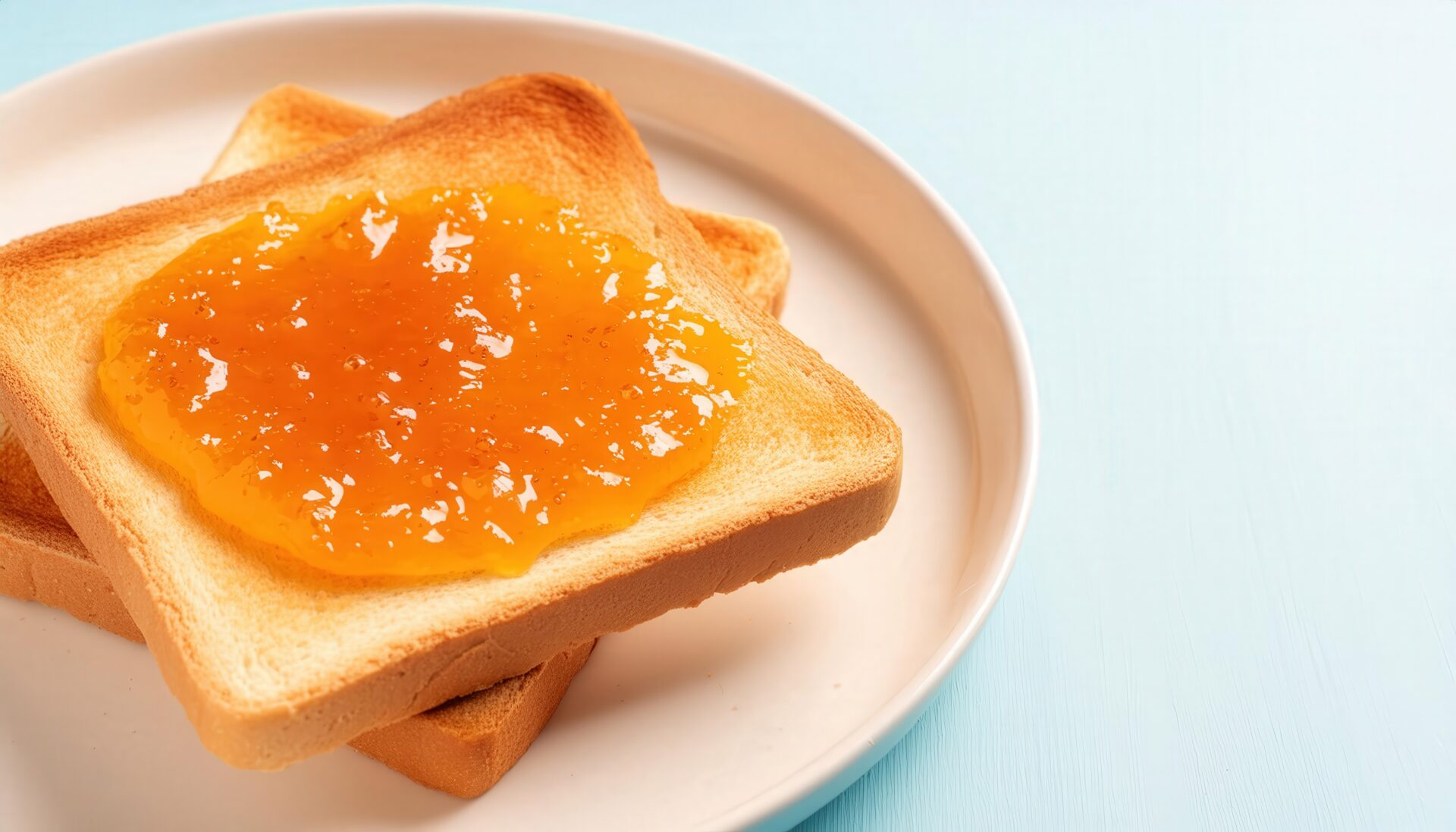 ジャムたっぷりトースト