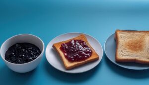 ジャムと食パンの準備