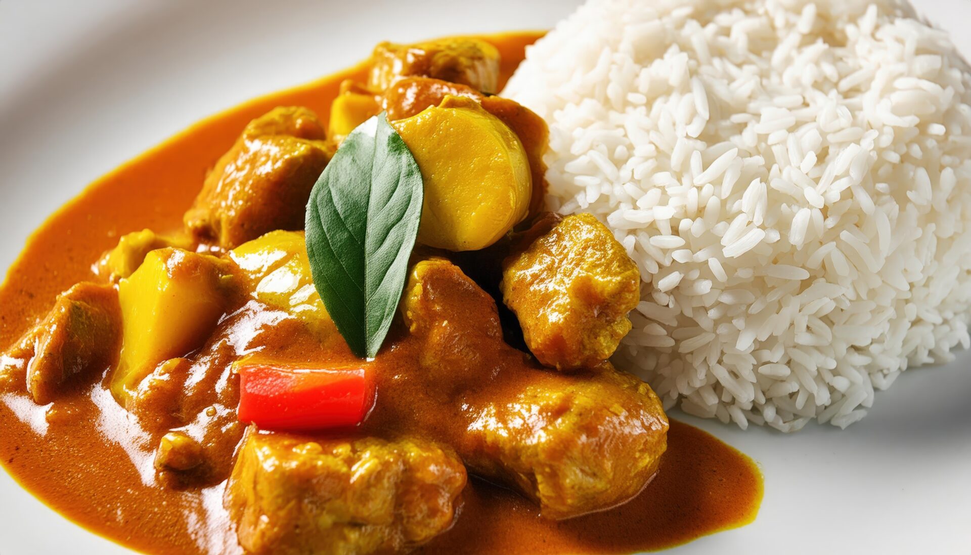 バスマティライスとカレー