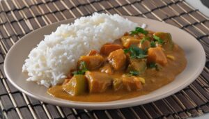 バスマティライスとカレー
