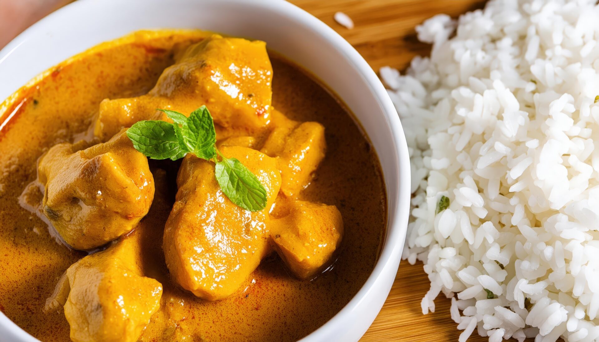 ボウルに盛り付けたカレー