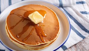 パンケーキとシロップ