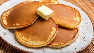 盛り付けたパンケーキ