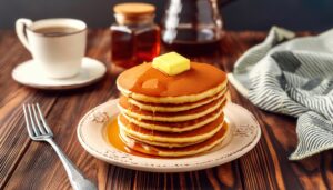 カフェのパンケーキセット
