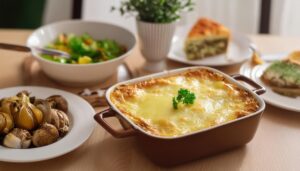 ラザニアと家庭料理