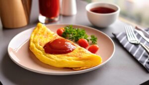 トマトとパセリのオムレツ