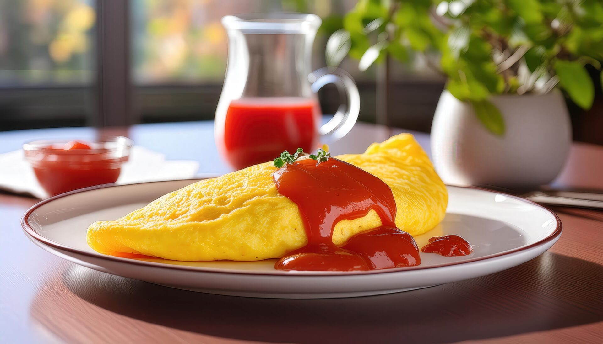 窓辺のオムレツ