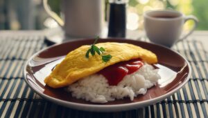 和風ランチのオムライス