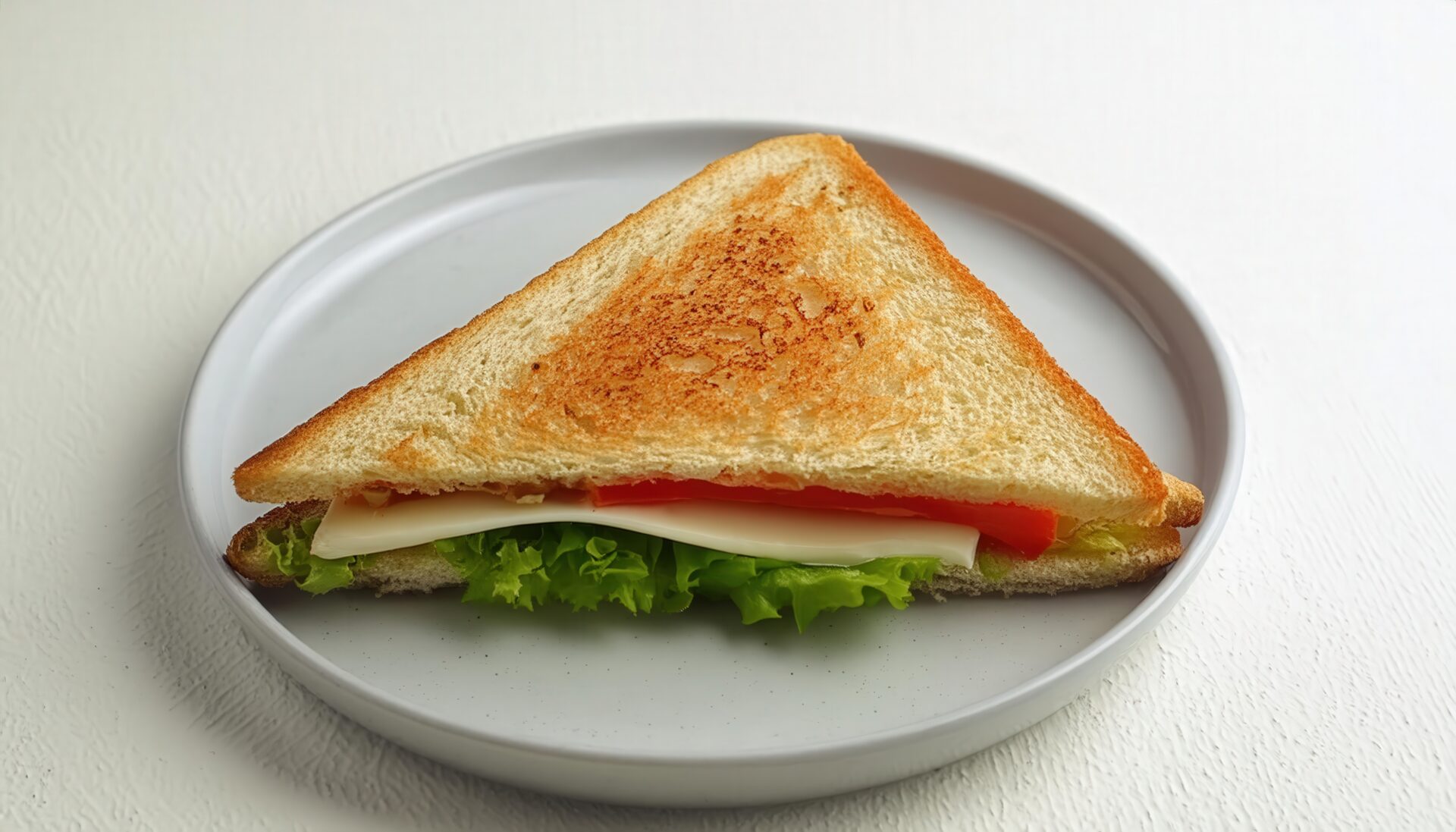 真上から見たトーストサンド