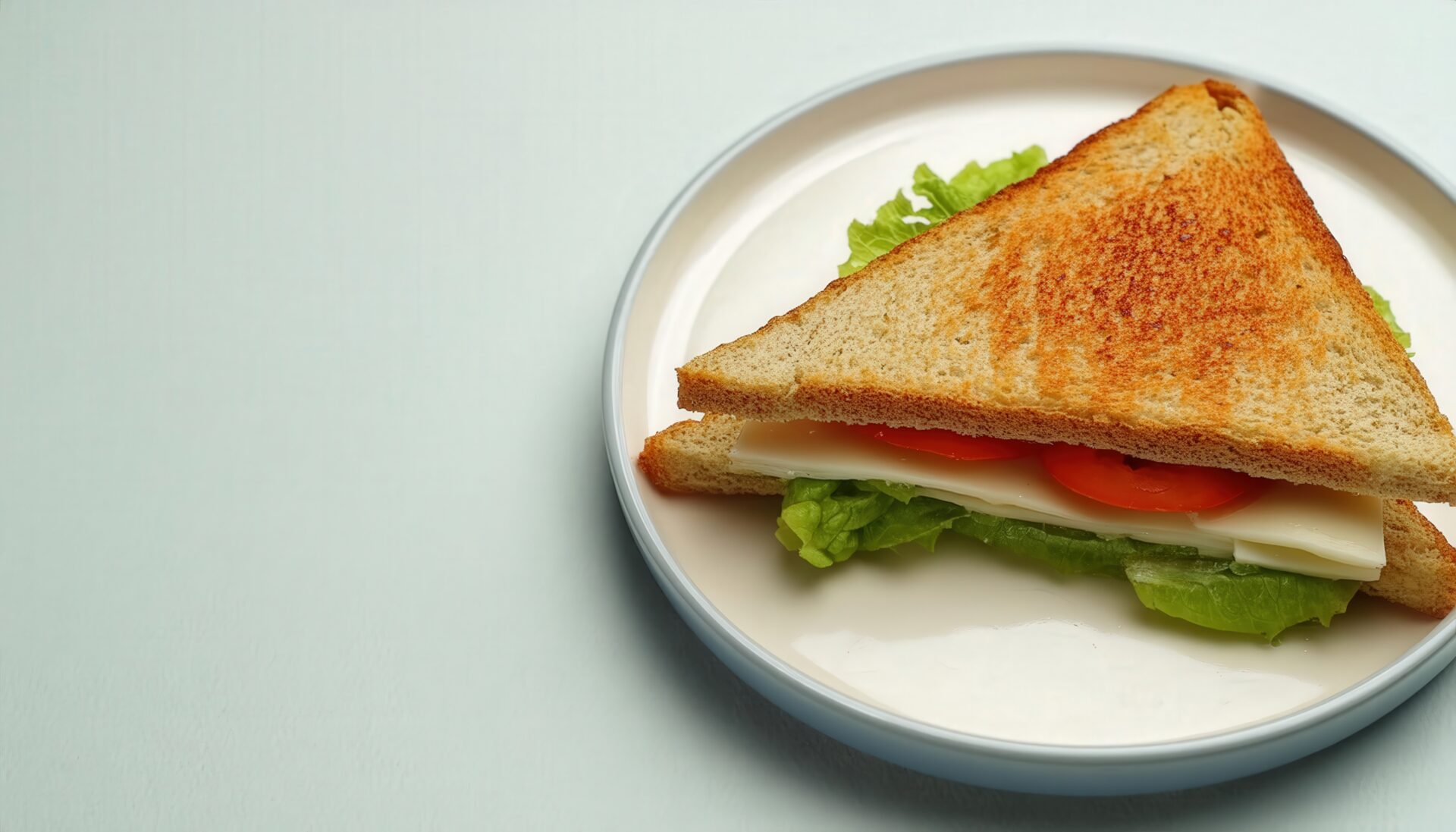 斜めから見たトーストサンド