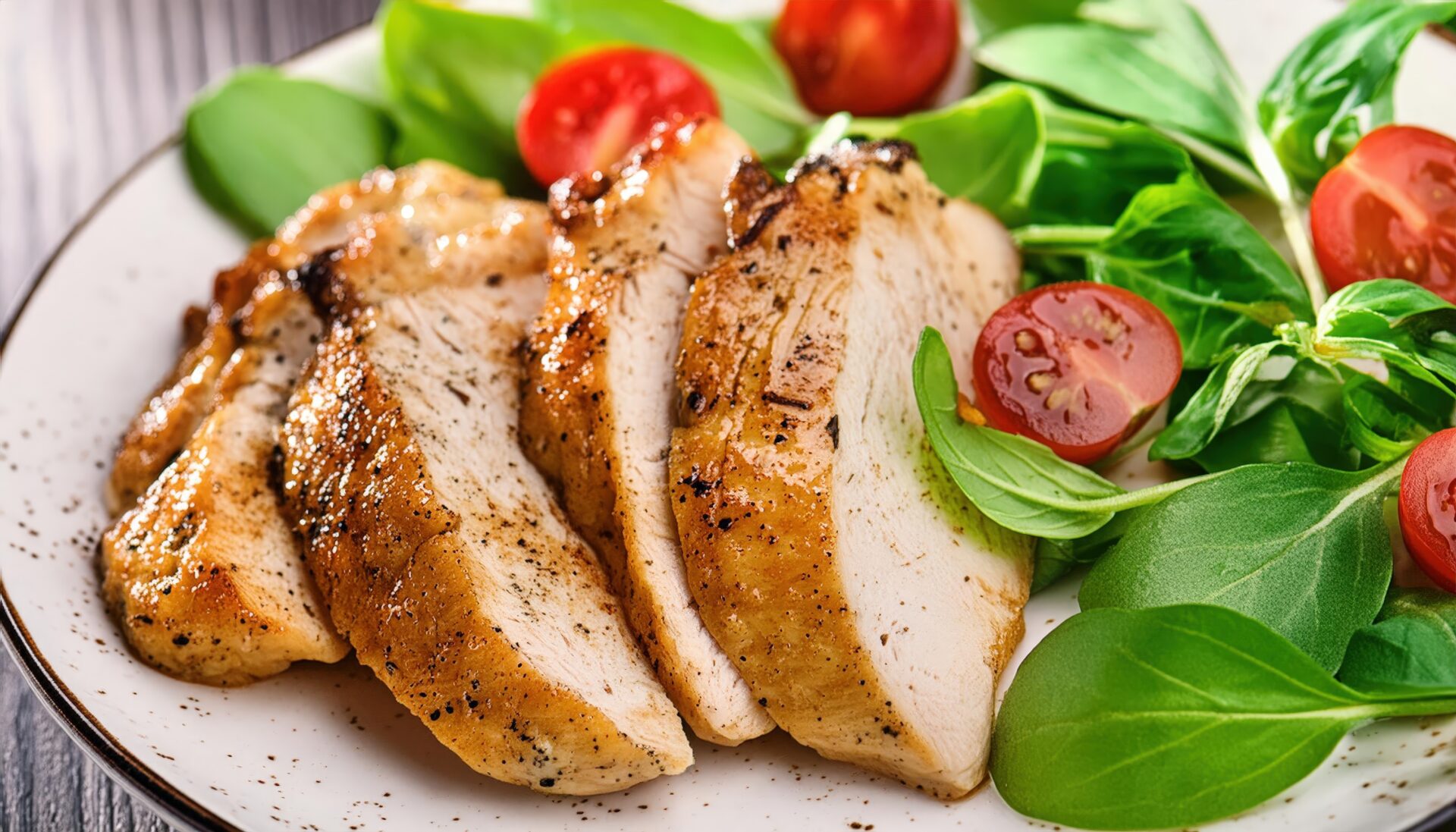 フレッシュ野菜とチキンスライス