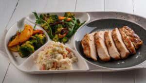 チキンスライスと3種の副菜