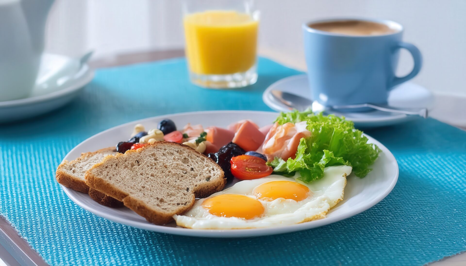 ヘルシーな朝食プレート