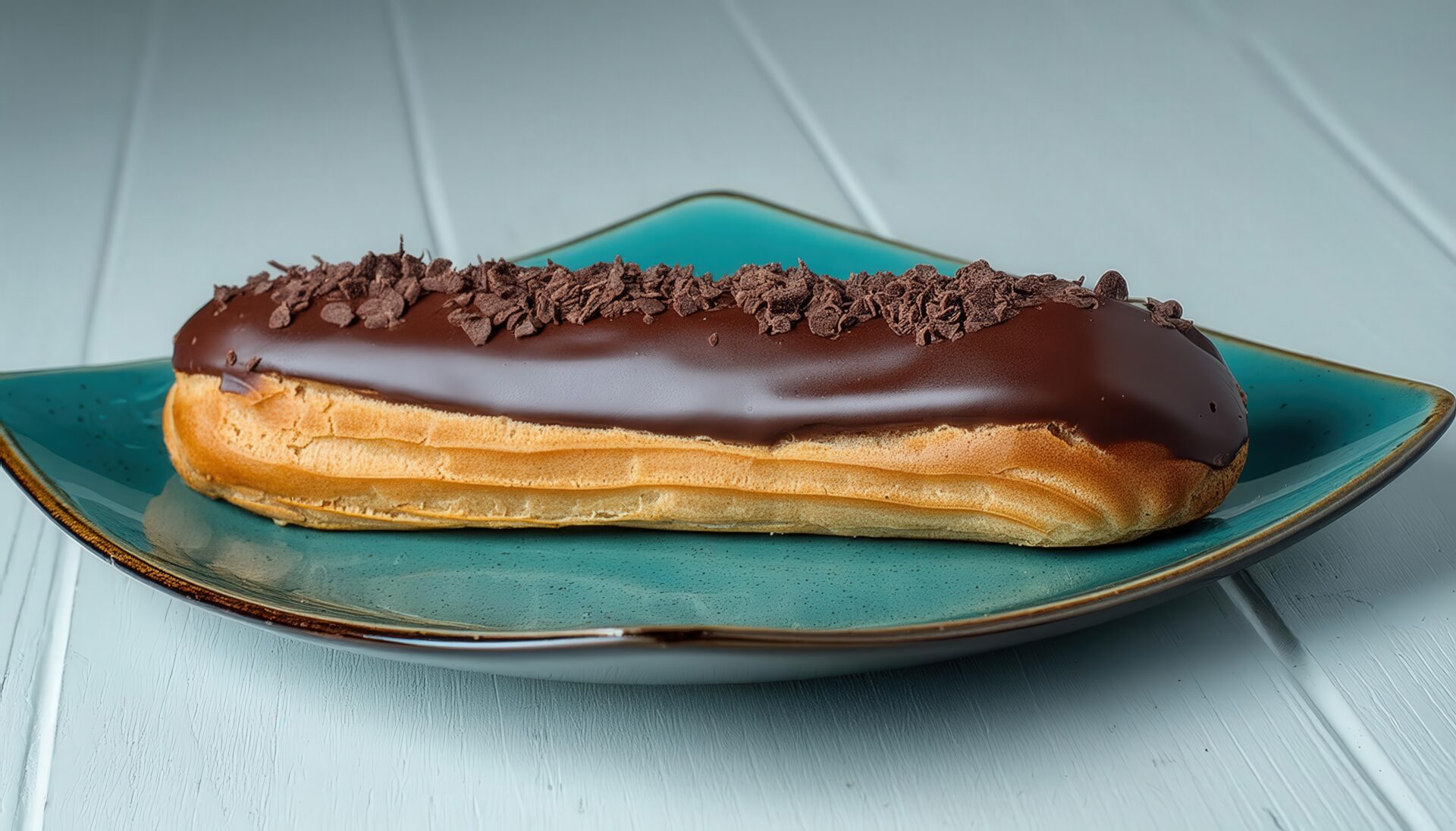 チョコチップを散らしたエクレア