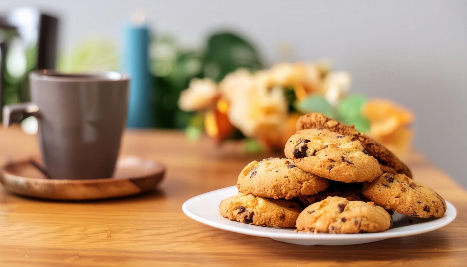 クッキーとカップ