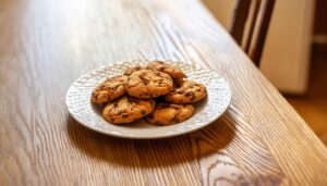 クッキーの白いプレート