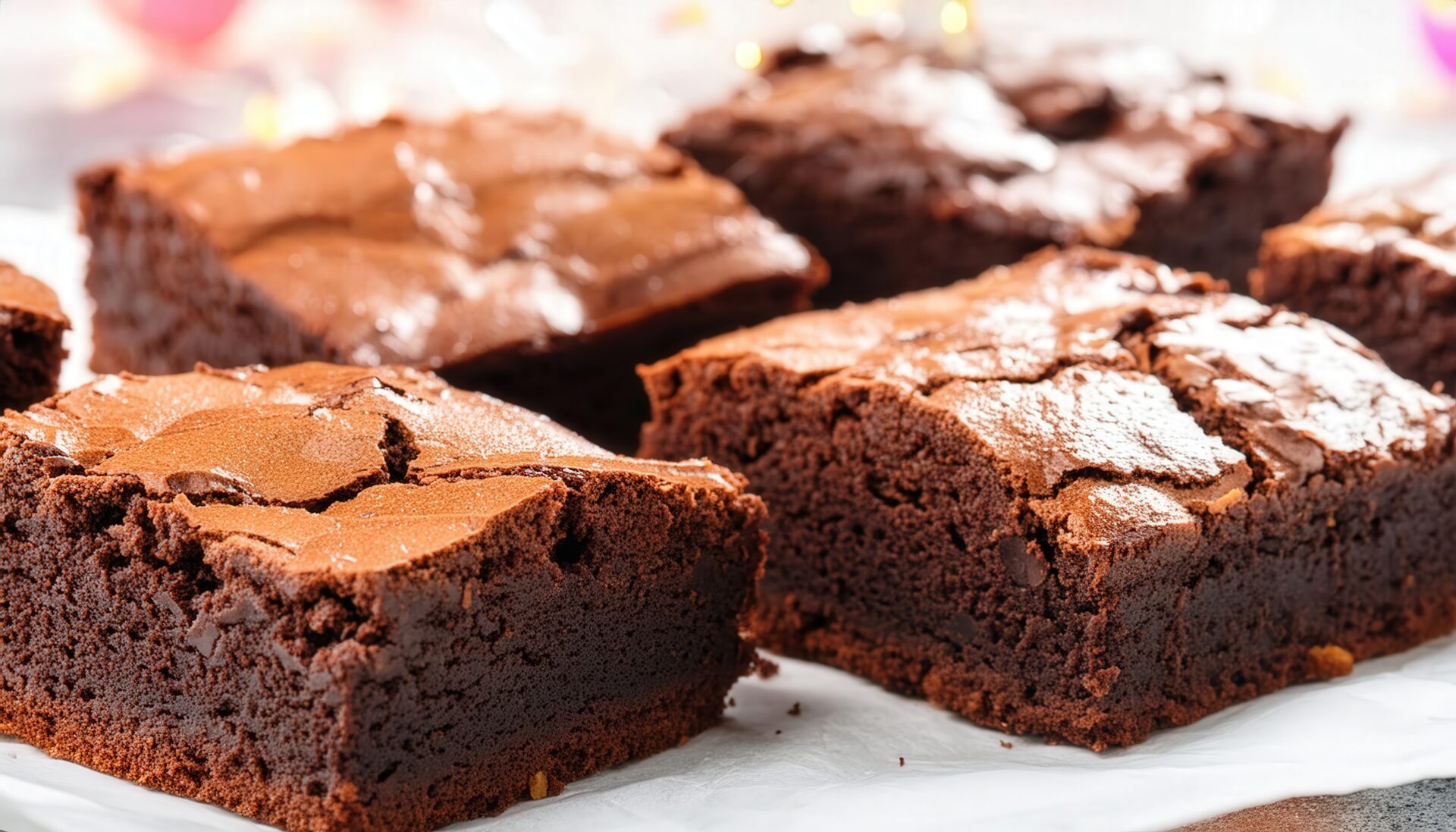 明るい背景のブラウニー