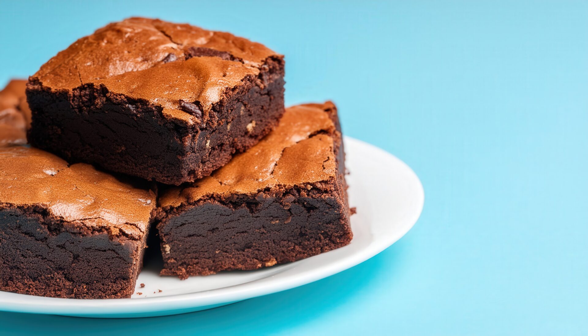水色背景のブラウニーアップ