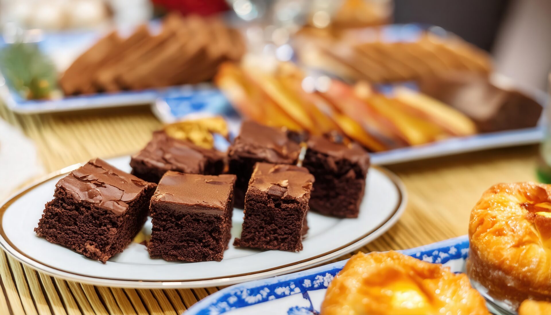 ブラウニーと焼き菓子の盛り合わせ