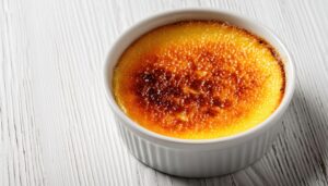 クレームブリュレのアップ