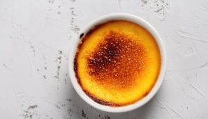 クレームブリュレのトップビュー