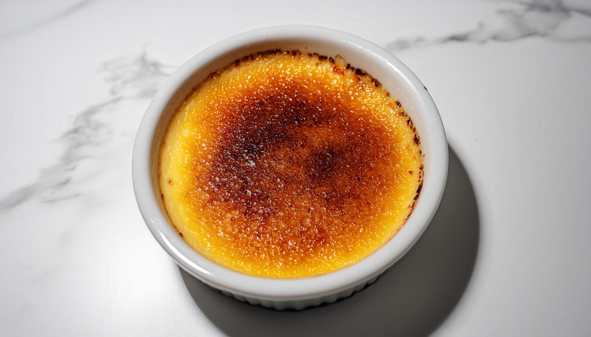 クレームブリュレの焼き色アップ