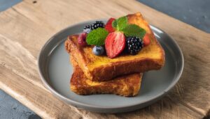 ベリーとミントのフレンチトースト